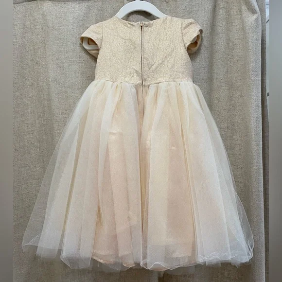 Biscotti girls gold embellished dress! Size 3